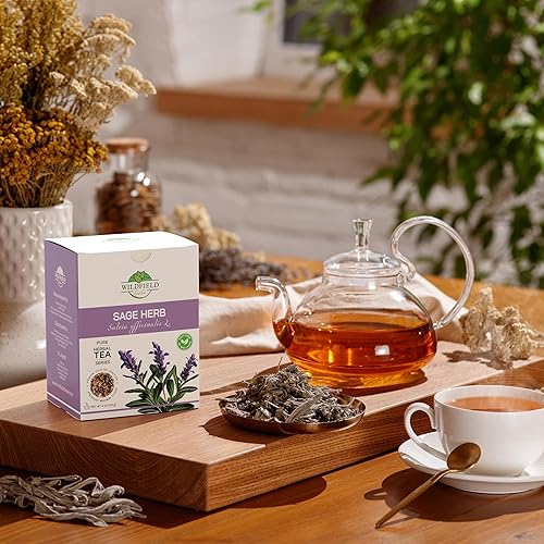 Miniatura 5 de 4 oz. Té de hierbas de salvia seca (Salvia officinalis)  113 g (4 oz) de salvia de hierbas de salvia