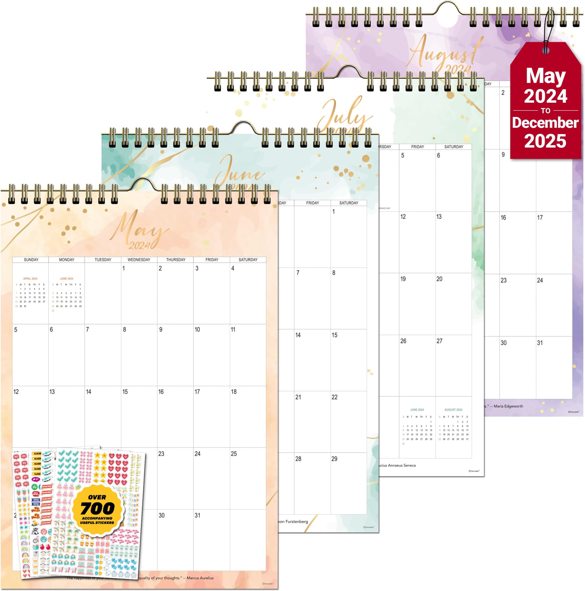 Amazon.com: 18 Month Calendar 2024-2025 Jan 2024 to June 2025, 10x14 ...