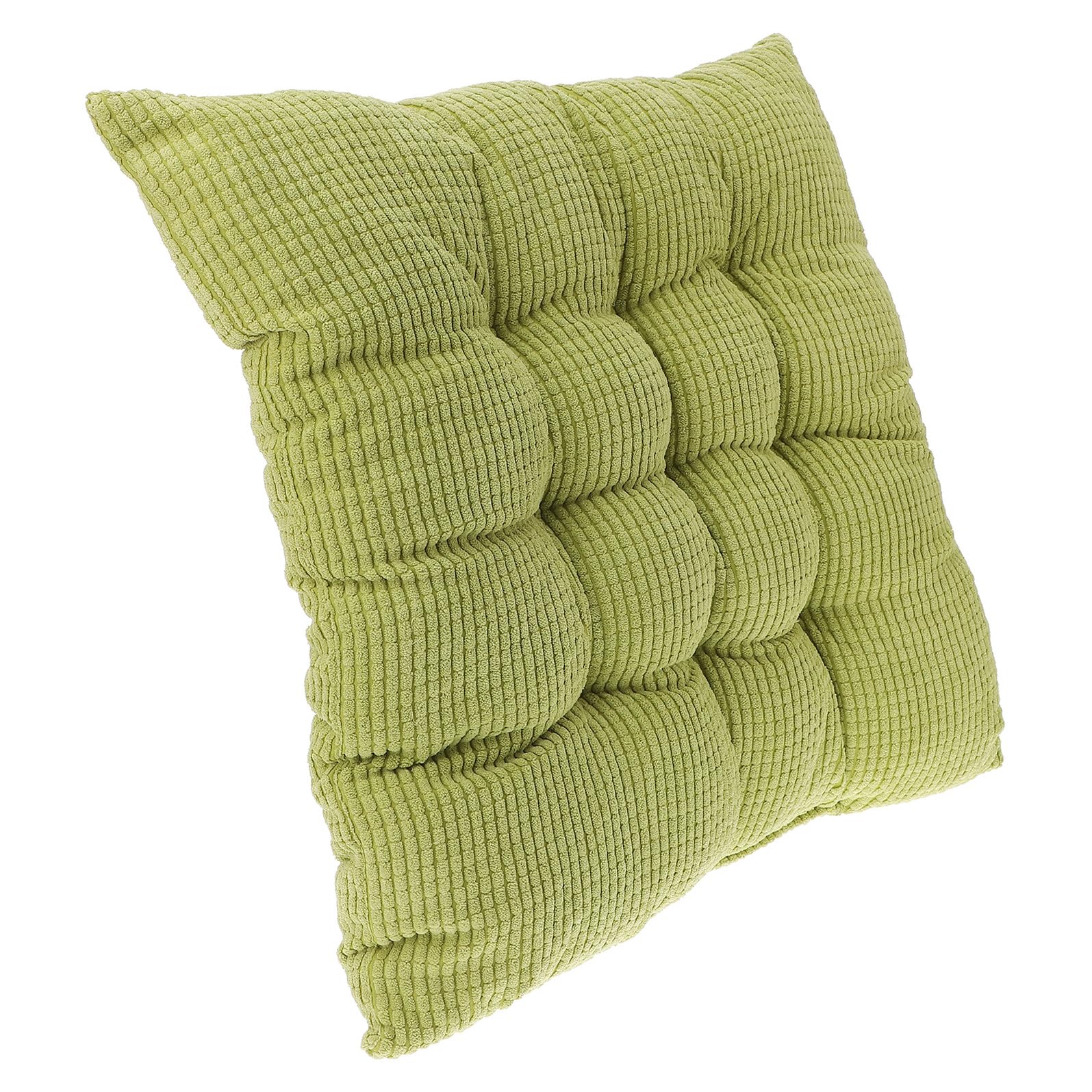 Mal au dos au bureau ? Coussin ergonomique côtelé vert pour soulager vos hanches au quotidien