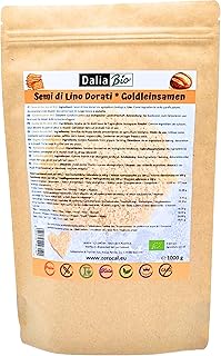 Dalia – Goldene Bio-Leinsamen 1000g | Reich an Proteinen & Ballaststoffen | Omega-3-Quelle | Glutenfrei | Premium-Qualität