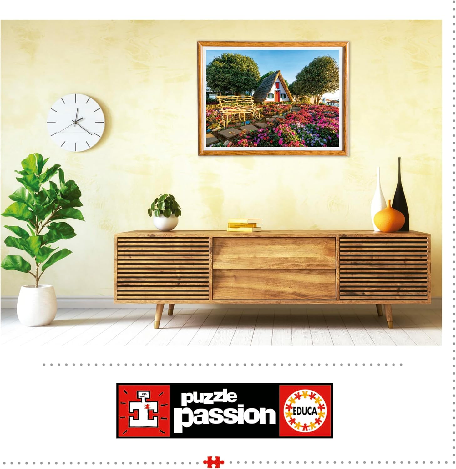Educa - Santana, Madeira | 1500 Piece Puzzle for Adults. Measurements: 33,46" x 23,62". 14 Years Old (19938)
