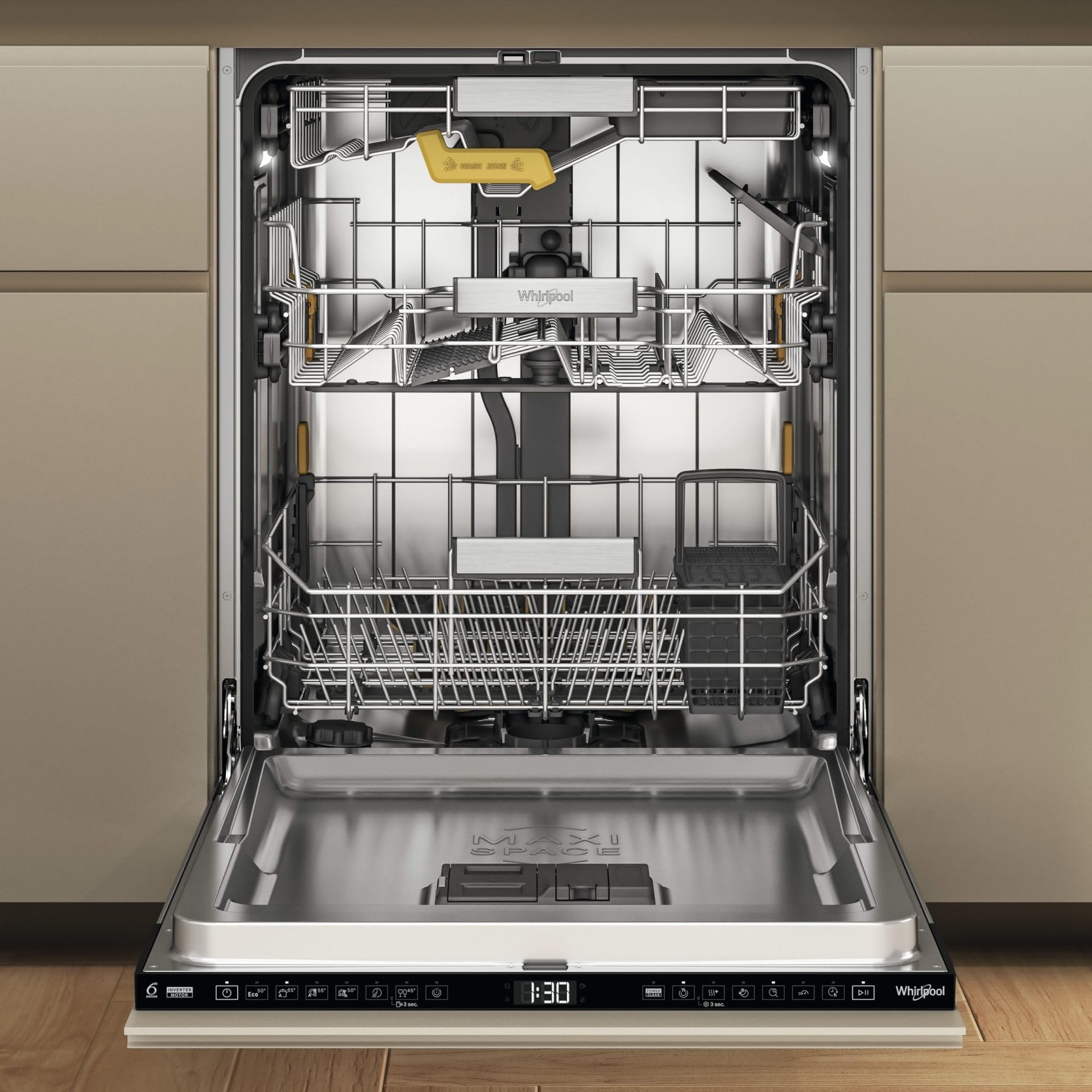 Whirlpool W8I HF58 TUS - Lavastoviglie, scomparsa totale, 14 coperti [Classe energetica B]