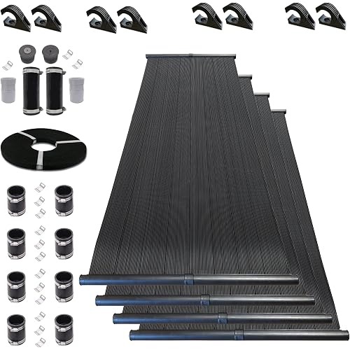 Highest Performing Design - DIY Solar Pool Heater Kit - 15-20 Year Life Expectancy (4-4x8 / 2" I.D. Header)