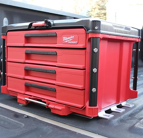 Miniatura 7 de Placa de montaje integral compatible con Milwaukee Packout - Placa base de aluminio para embalaje (placa completa)