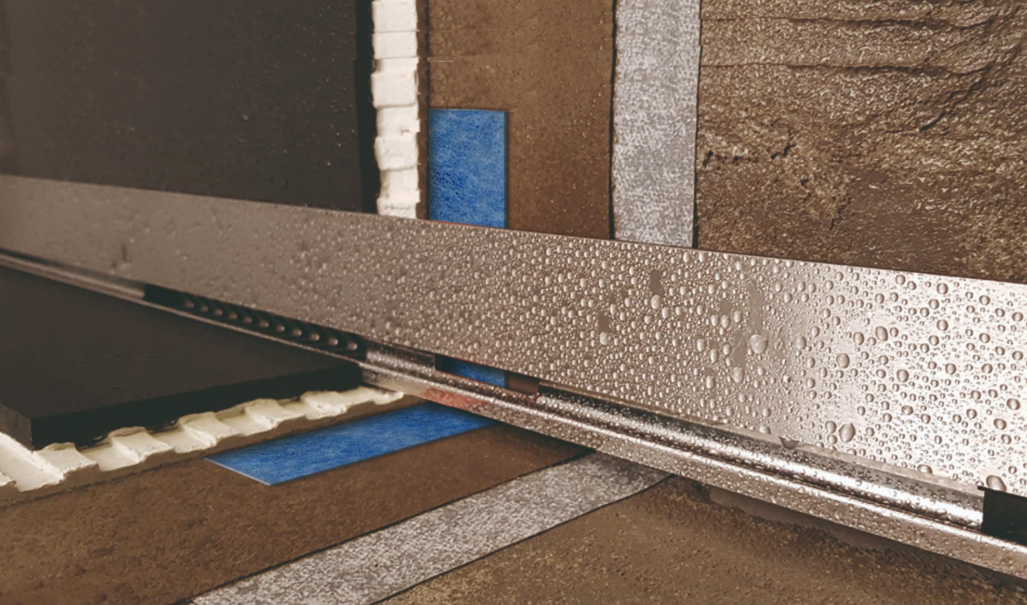 ProfiWall Edelstahl Wandablauf Dusche mit Ablauf & Siphon (stufenlos 30 bis 120 cm) – waagerechter Abgang Wand Duschablauf Komplettset - Duschablaufrinne mit Dichtmanschette