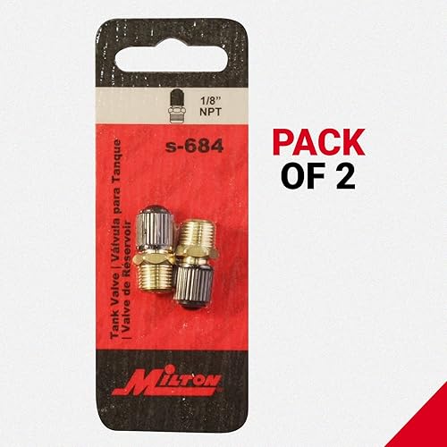 Miniatura 5 de Milton S-684 Válvula de tanque NPT de 18" - Paquete de 2
