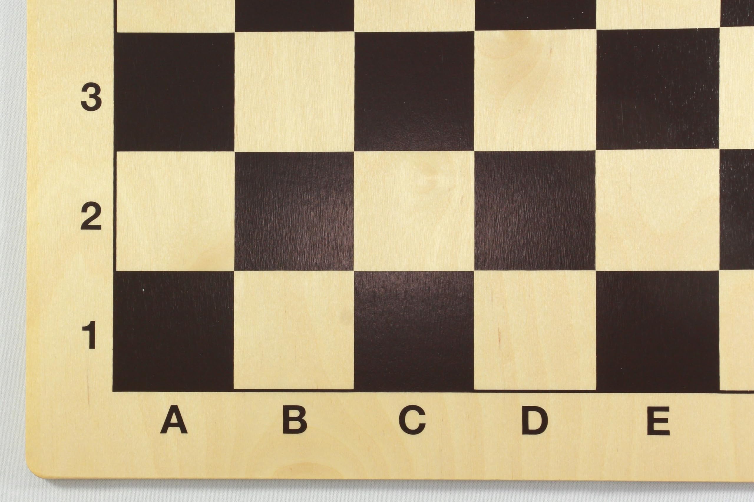 weiblespiele 02084 - Schachbrett aus Birkenschichtholz, 49 x 49 cm, Schwarzes