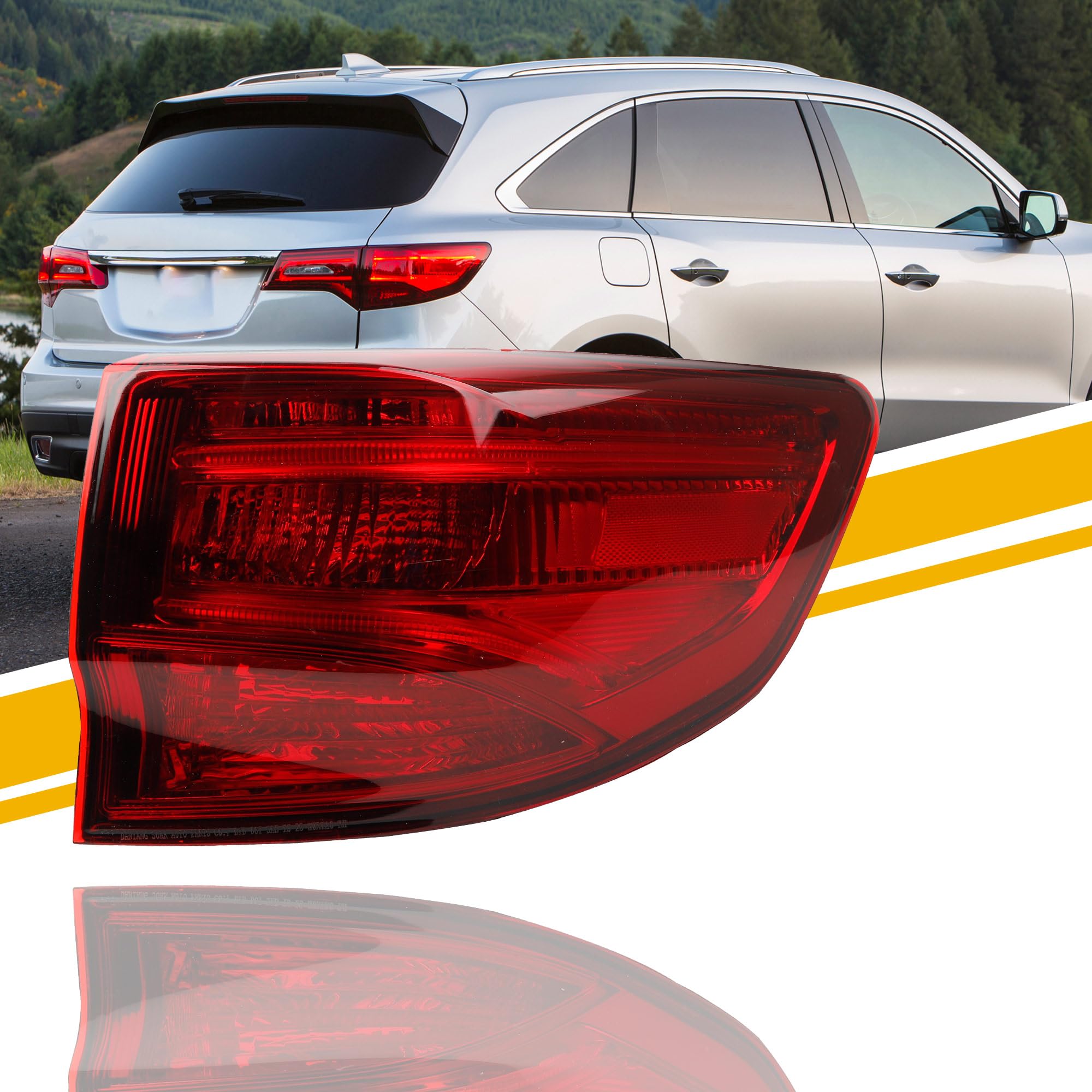 Dasbecan LED Tail light Compatible with 2014-2020 Acura MDX