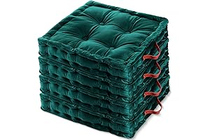 4Pcs Velvet Floor Cushions: Perfect for Meditation, Yoga, and Lounging