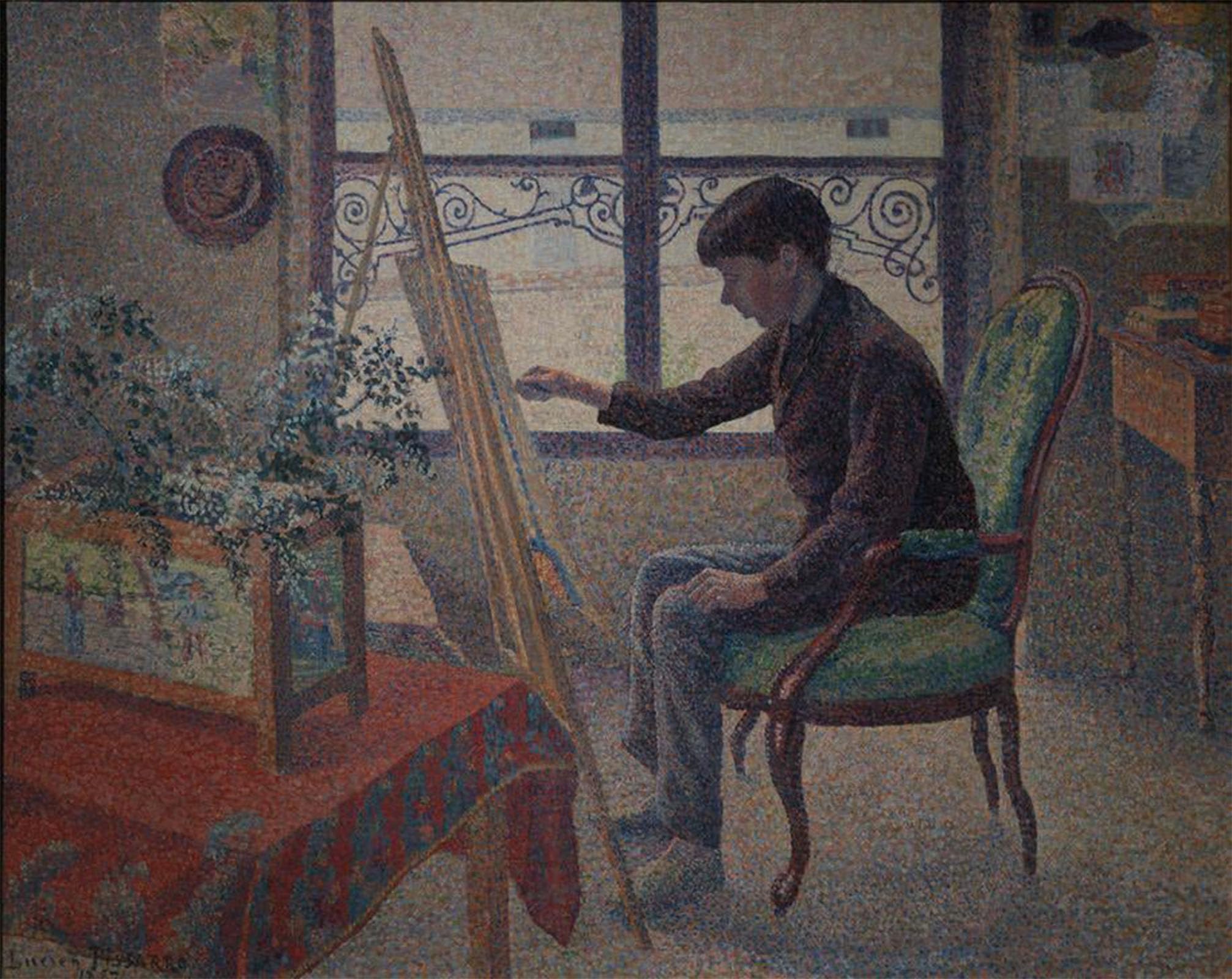 SERENDIPITP Retro Picture Poster Wall Art Pictures Painting Interieur Des Ateliers by Lucien Pissarro Wall Art Canvas Print for Wall Decor 60x90cm