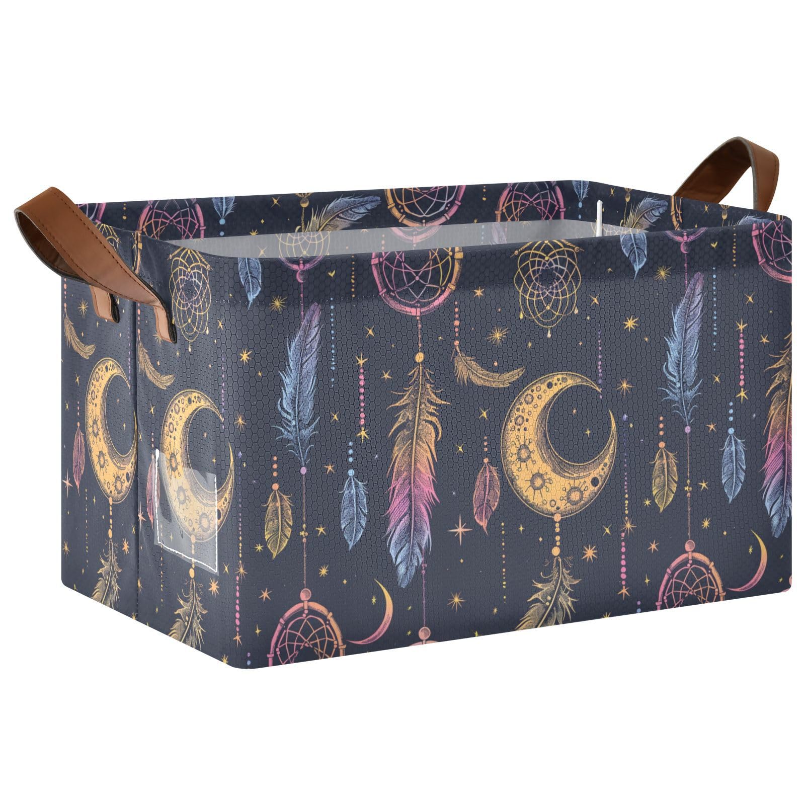 Baskets Storage Bins Fabric Storage Bins Collapsible iron Frame Storage Cube Baskets for Organizing Clothes Storage Bins Storage Bins for Shelves Fancy Color Dream Catcher