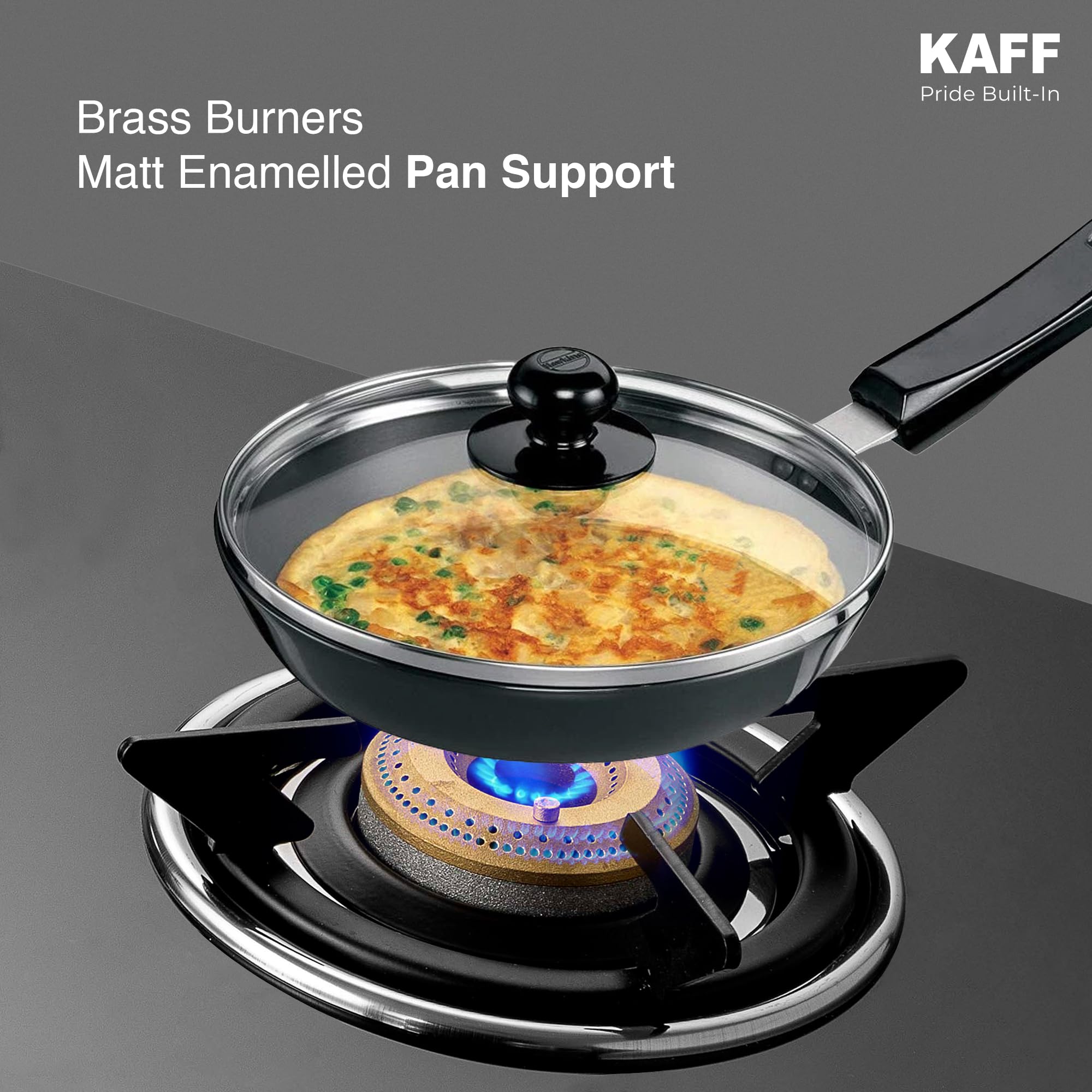 KAFF 4 Burner Gas Stove - Black -6
