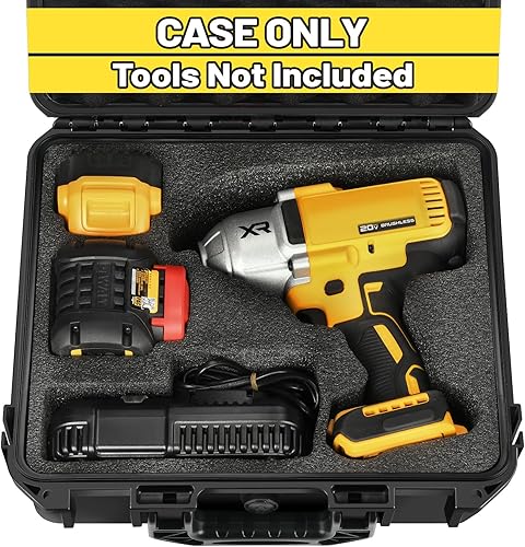 Funda para llave de impacto y dinamométrico Dewalt - Caja de herramientas dura impermeable para juego Dewalt, bolsa de kit combinado de herramientas