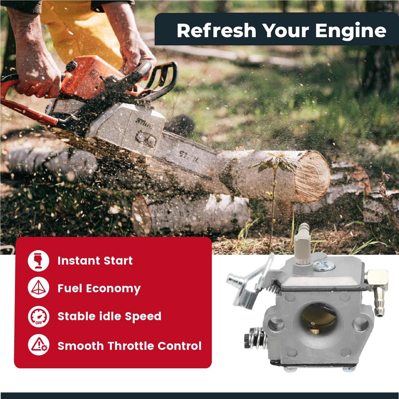 ProPart Kraftstoffleitung Mit Filter – Passend Für STIHL 030-041AV & FARMBOSS Kettensägen