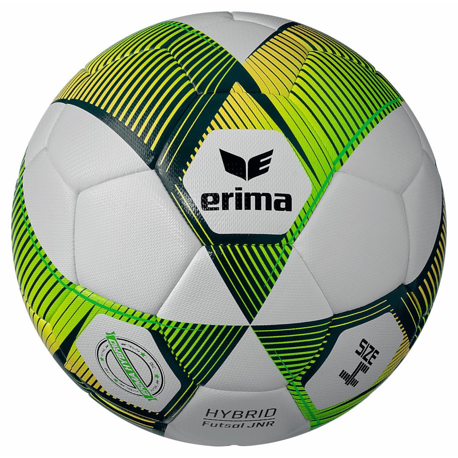 Erima Unisex Youth Hybrid Lite 290 Football (7192412), Green/Yellow, 4