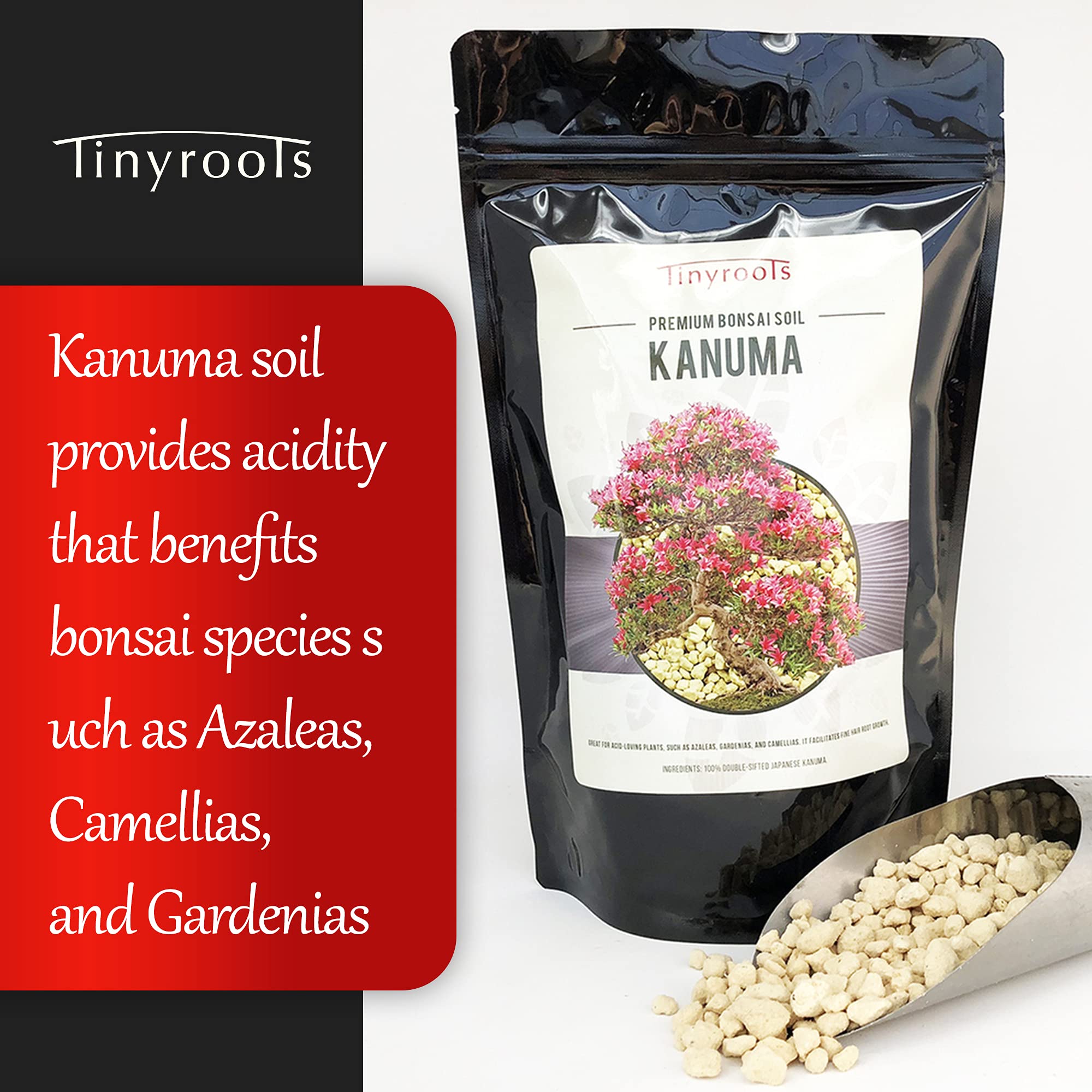 Amazon.com : Kanuma Bonsai Soil by Tinyroots- 2 Quarts, Used with Acid  Loving Bonsai Trees, Camellias, Gardenias, Azaleas, 5 Millimeter : Patio,  Lawn & Garden