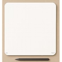 CLEVER SIGNS Mouse Pad Notepad for Professionals 8.3" x 8.3" 210mm x 210mm, 50 Sheets Premium Dotted Memo Desk Pad with Cardboard Back Support Perfect for Note-taking, Planning, Sketching & Journaling
