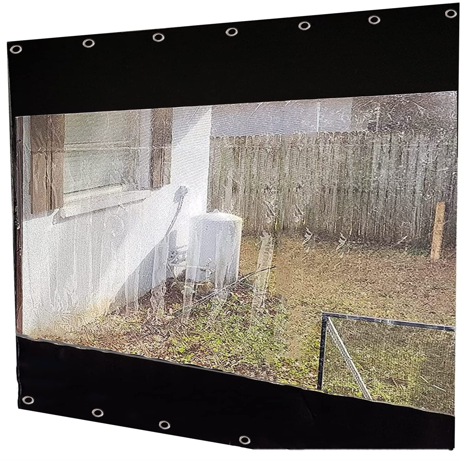 GJZQDKX Customizable Outdoor Pergola Side Curtains with Eyelets -Vinyl Tarpaulin for Garden Patio Gazebo - Weatherproof UV Resistant 3x3m Size