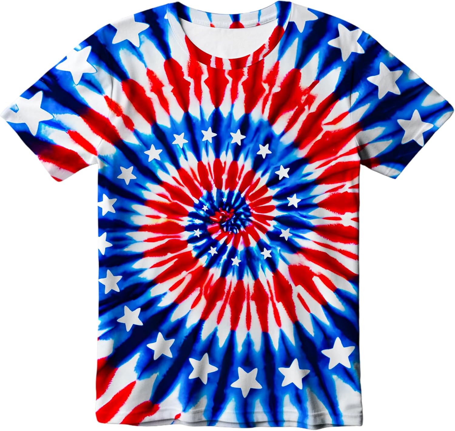 Kids Tie Dye T-Shirt, Children Tie Dye Short Sleeve Tee Shirt for Kids