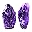 Amazing Gemstone Amethyst Raw Crystals and Healing Stones, Natural Rocks for Tumbling - DIY Raw Stones and Crystals, 2 Pieces