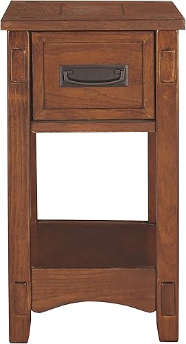 Miniatura 11 de Ashley Furniture Signature Design - Mesa auxiliar Breegin con silla - 1 cajón - Contemporáneo - color café