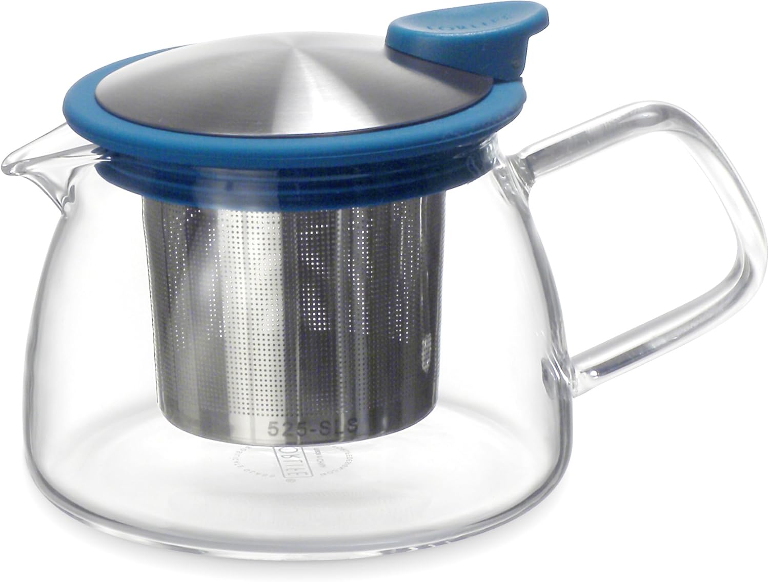 Forlife Bell Glass Teapot with Basket Infuser, 14Ounce