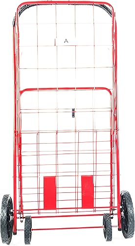 Miniatura 2 de Carrito de compras plegable, Acero, Rojo, L