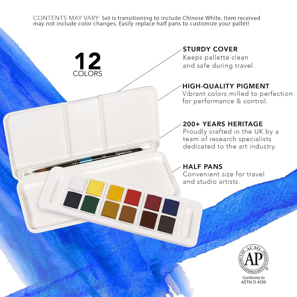DalerRowney Aquafin スライダーボックス 水彩20色セット DalerRowney Aquafin スライダーボックス 水彩20色セット
