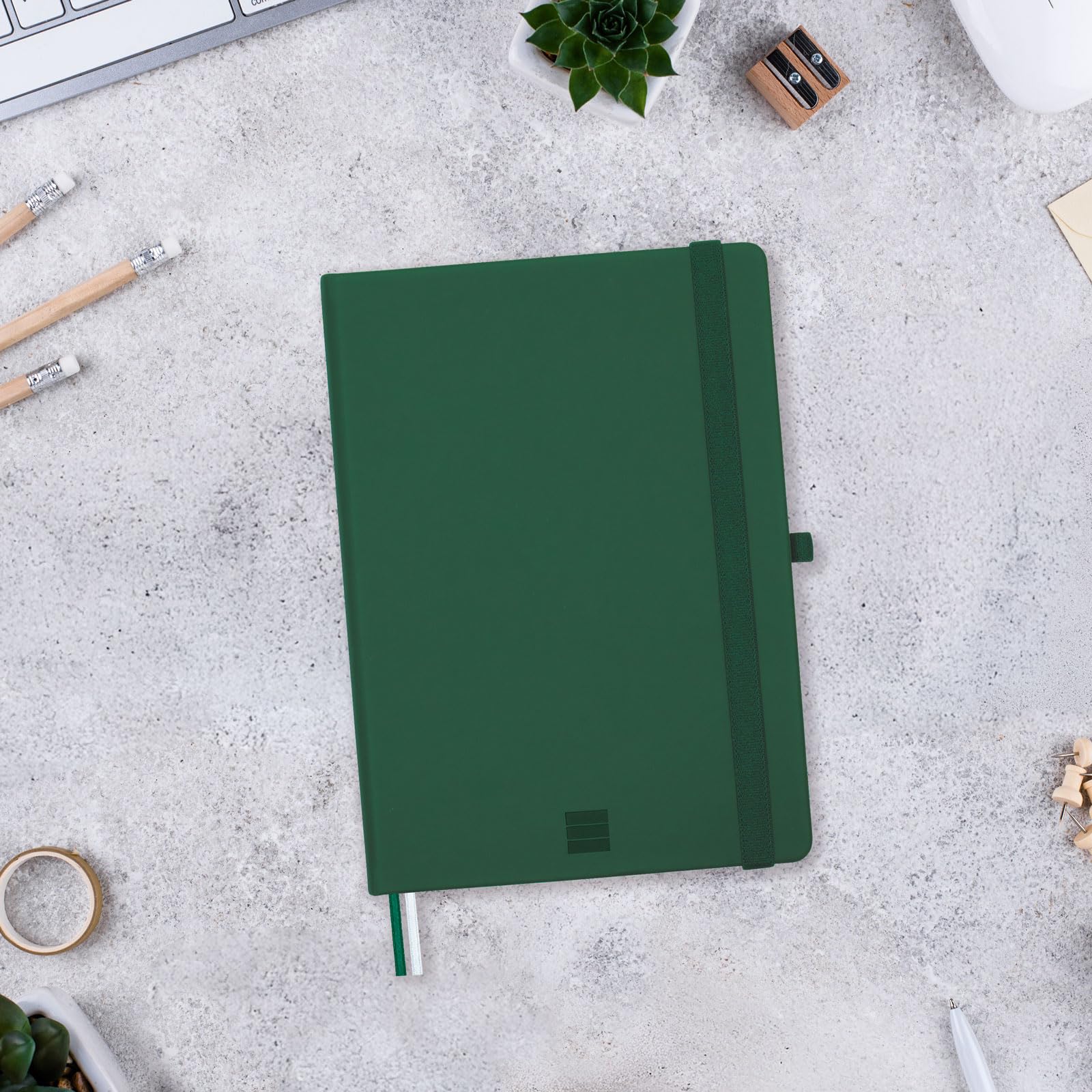 FINOCAM - Nexo Notebook Hard Cover Plain Dark Green, A5 - Image 2