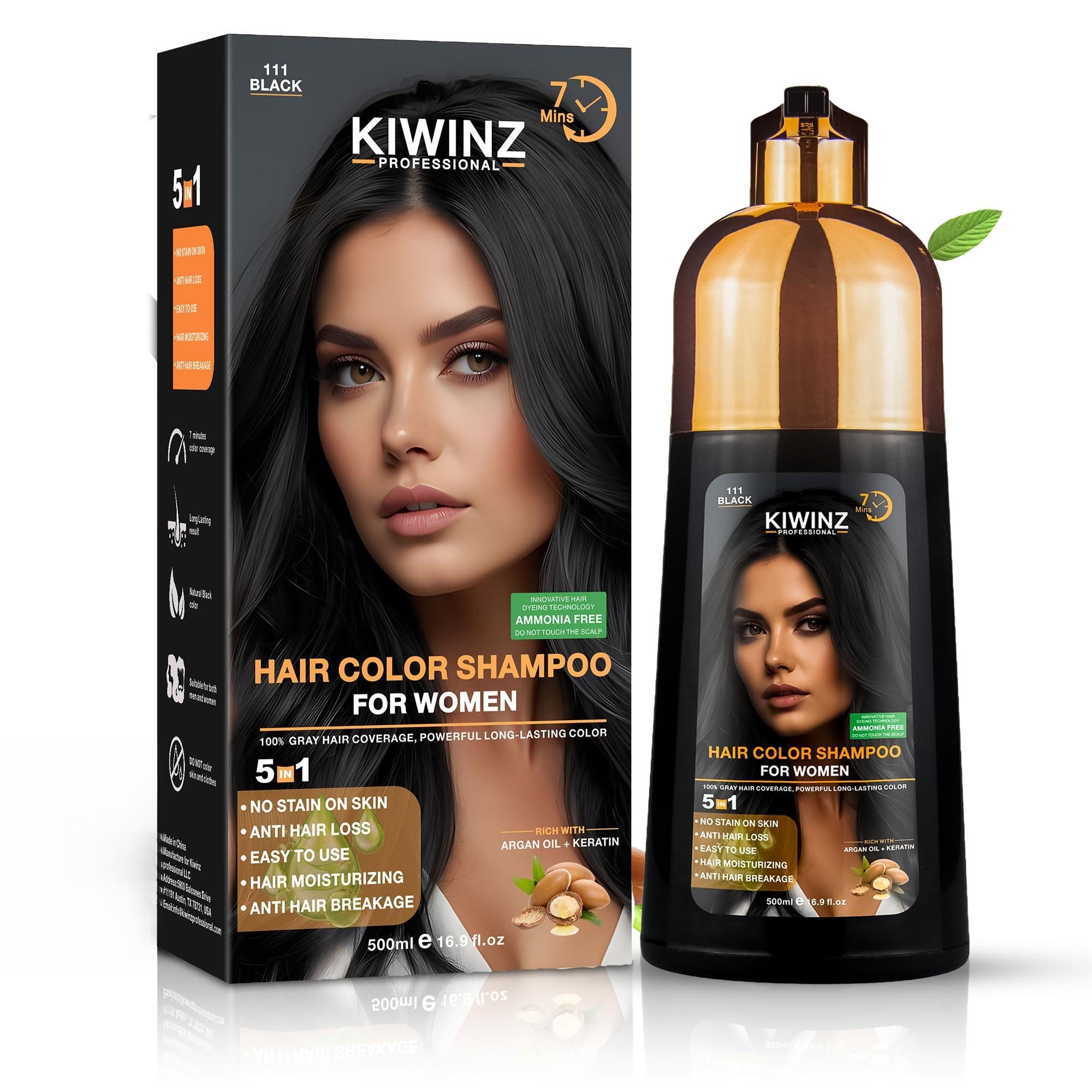 Amazon.com : Kiwinz Professional Hair Color Shampoo – 5 in 1 Hair