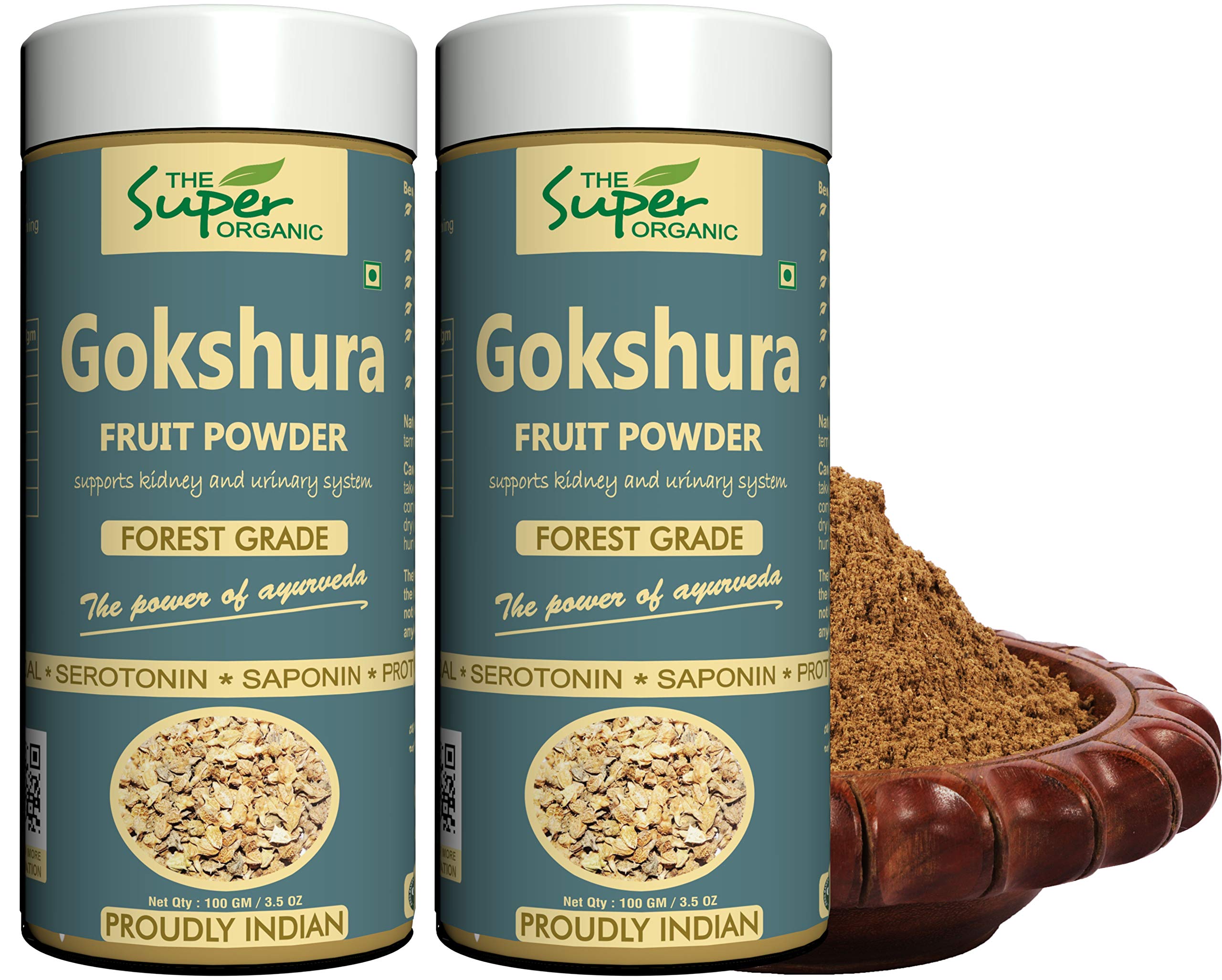 The Super Organic Gokhru Powder - (pack of 2) 100 gm each