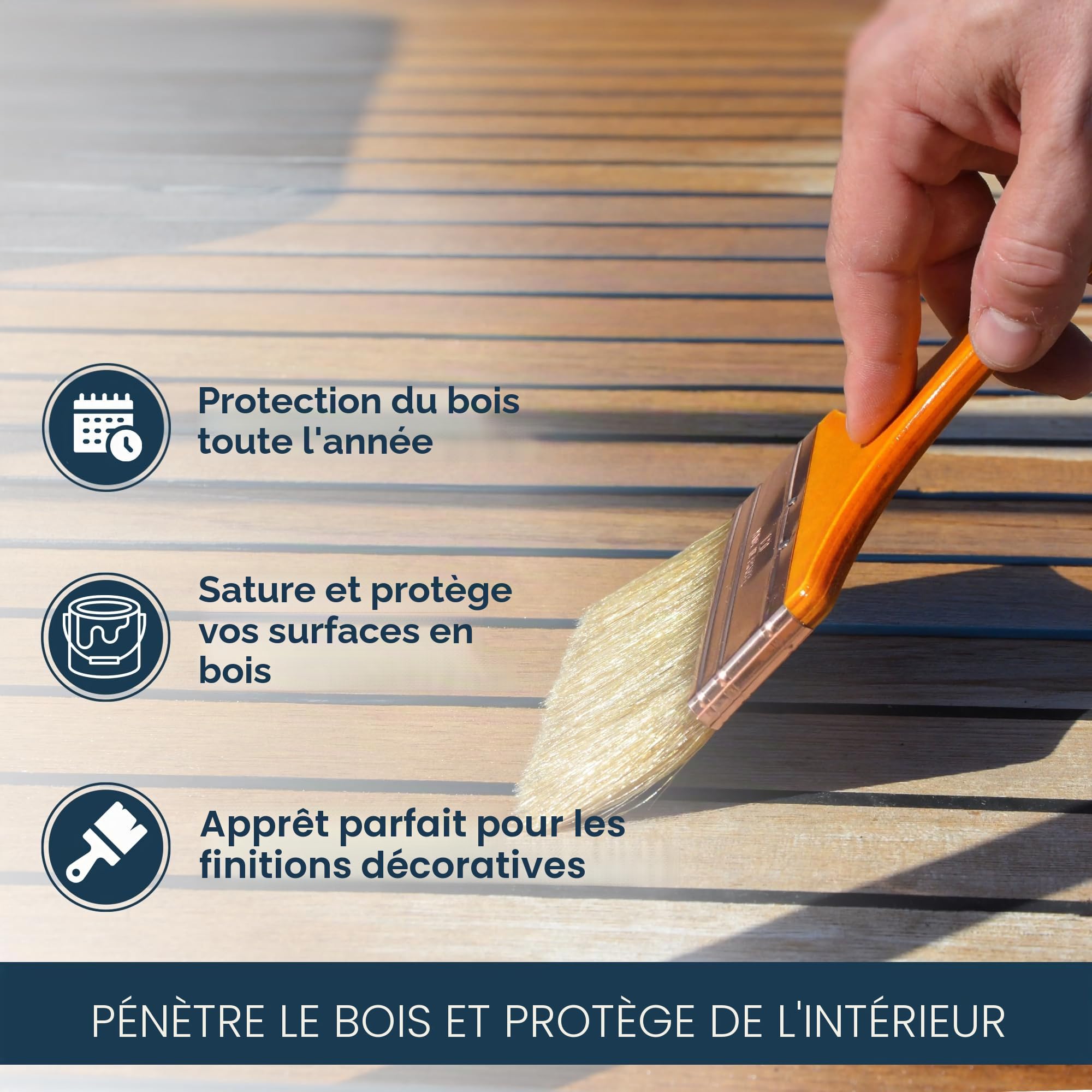 OWATROL DEKS OLJE D.1 Saturateur Bois Extérieur Teck Ipé Acajou 1L