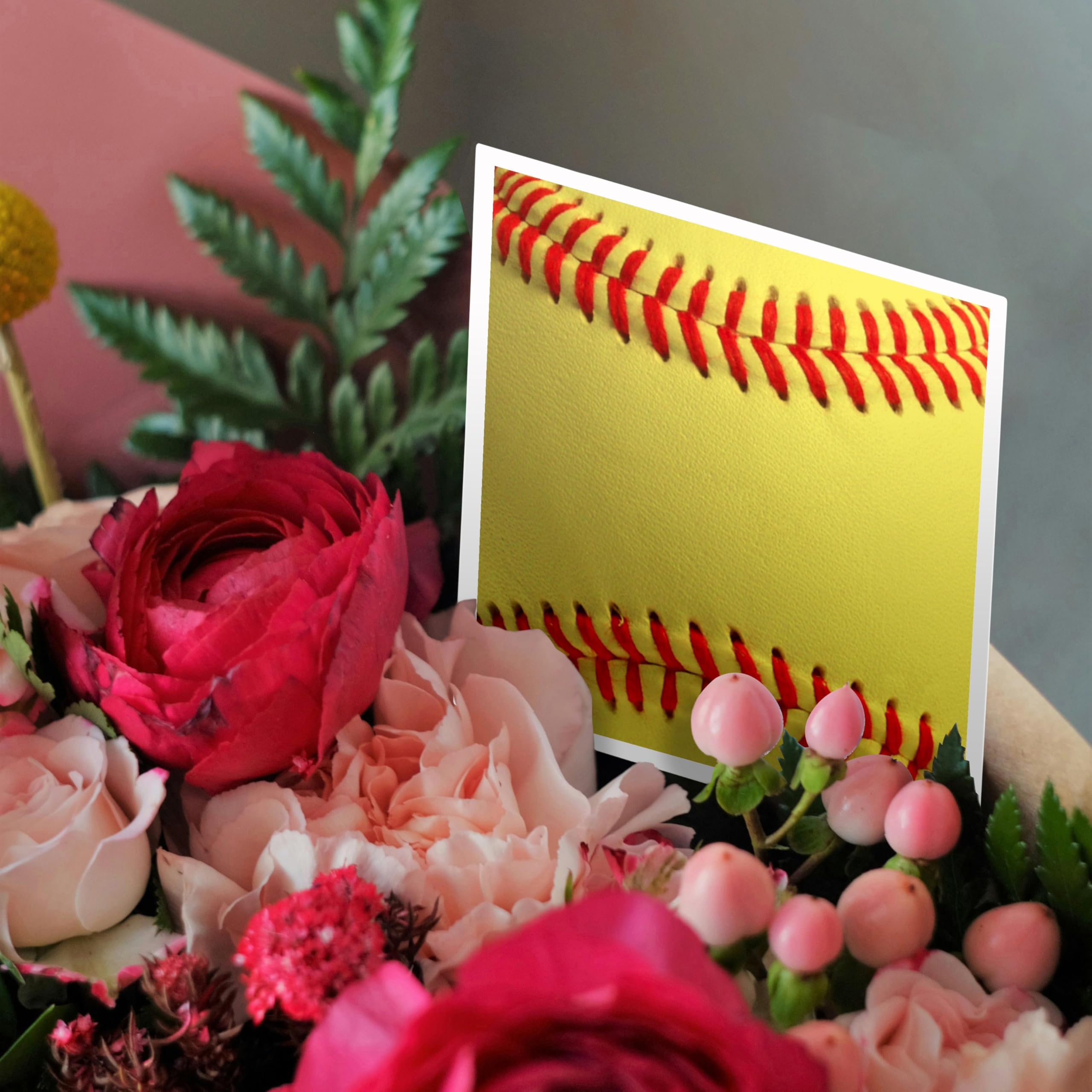 3dRose Softball-Flagge – Coole Gartenflagge Mit Nahaufnahme-Motiv Für Sportfans, 30,5 X 45,7 Cm