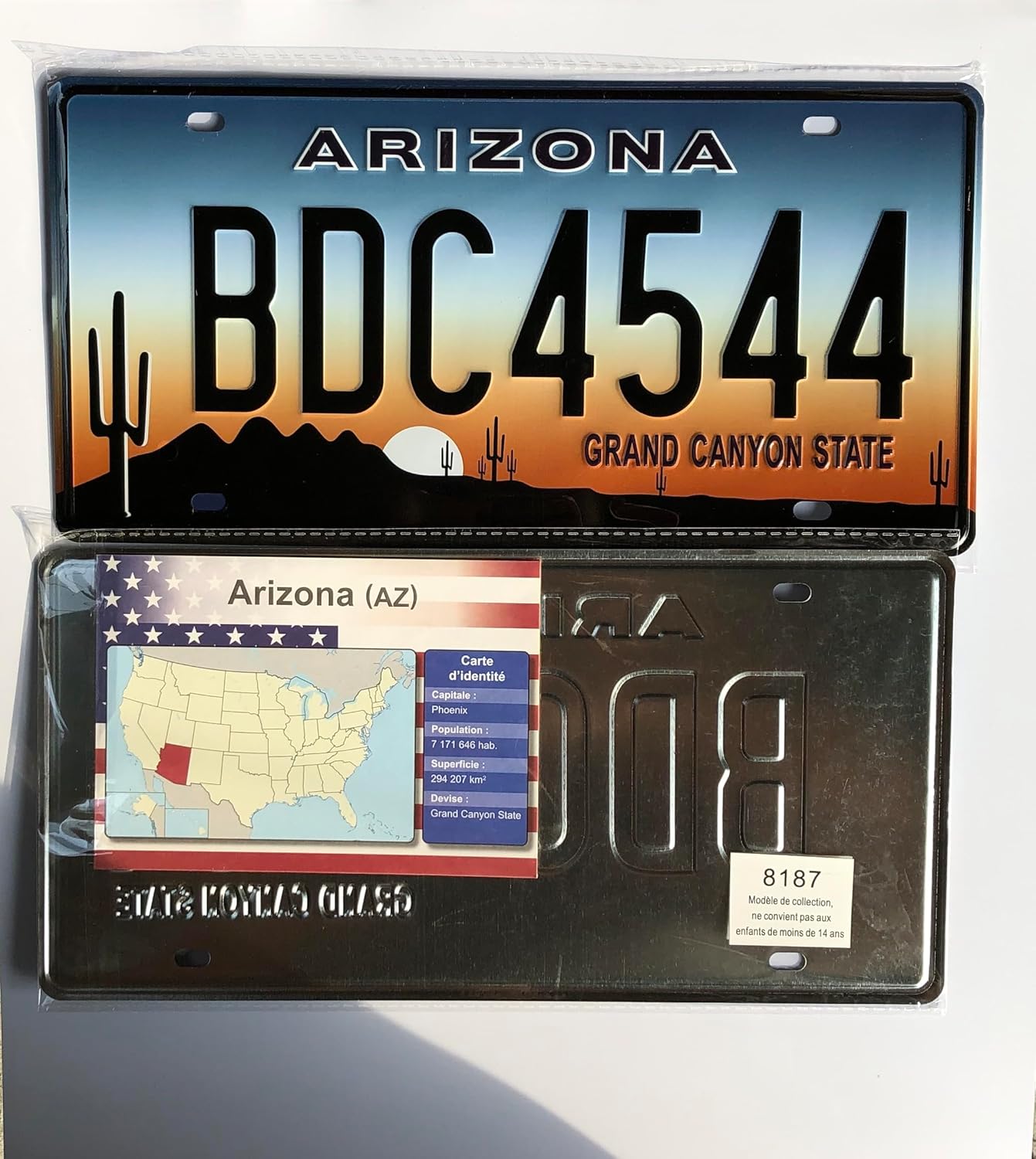 - Replica of 50 decorative metal License Plates USA - All 50 states included - 6x12 inches embossed - Metal Sign Man Cave Bar Garage Wall Decor America