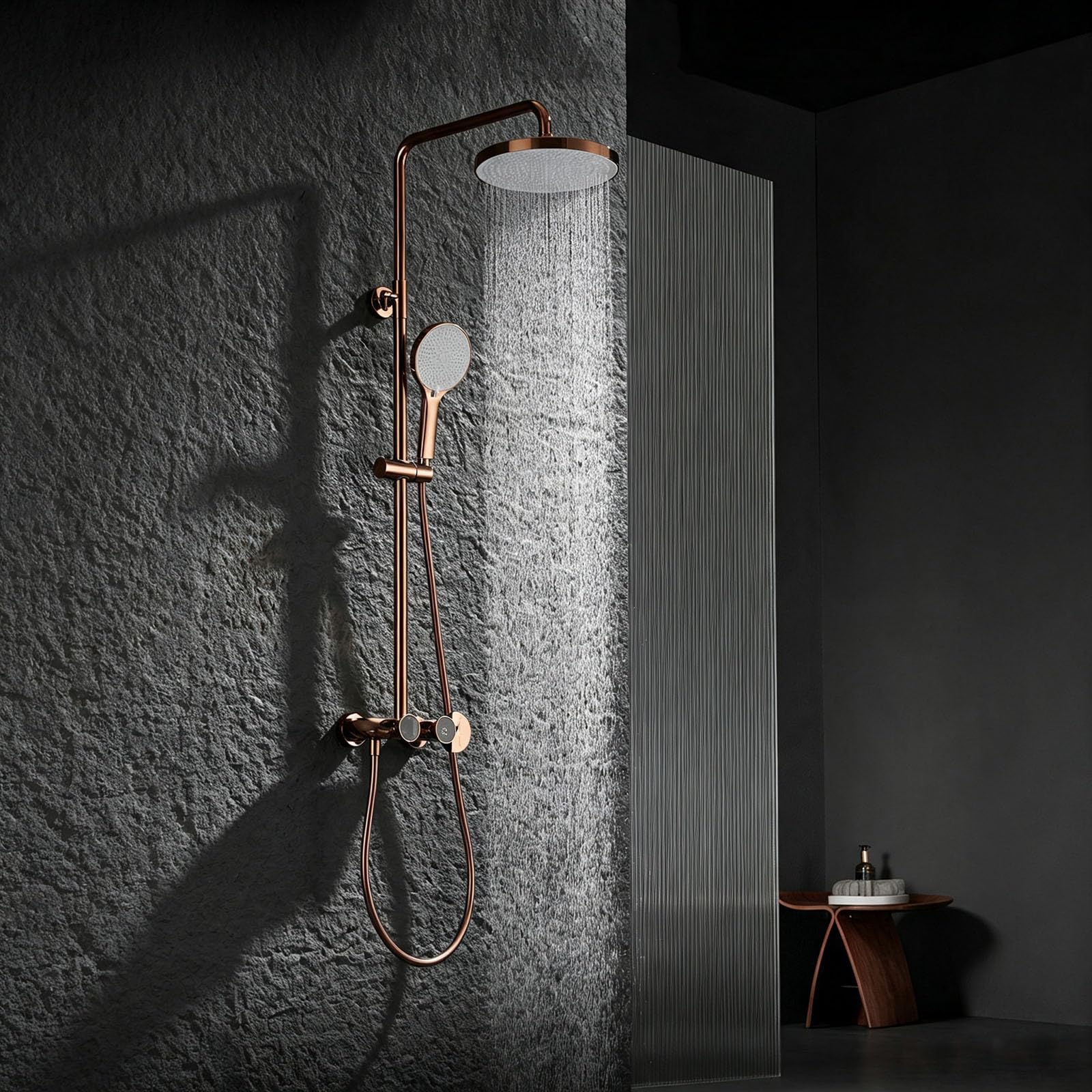 Columna de Ducha Exterior para Pared Cromado