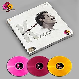 UNFORGETTABLE KISHORE KUMAR - 3 LP COLOURED EDITION Price In India