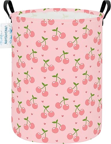 Miniatura 21 de LANGYASHAN Contenedor de almacenamiento, cesta organizadora plegable de tela de lona para ropa sucia, contenedores de juguetes, cestas de regalo, Un