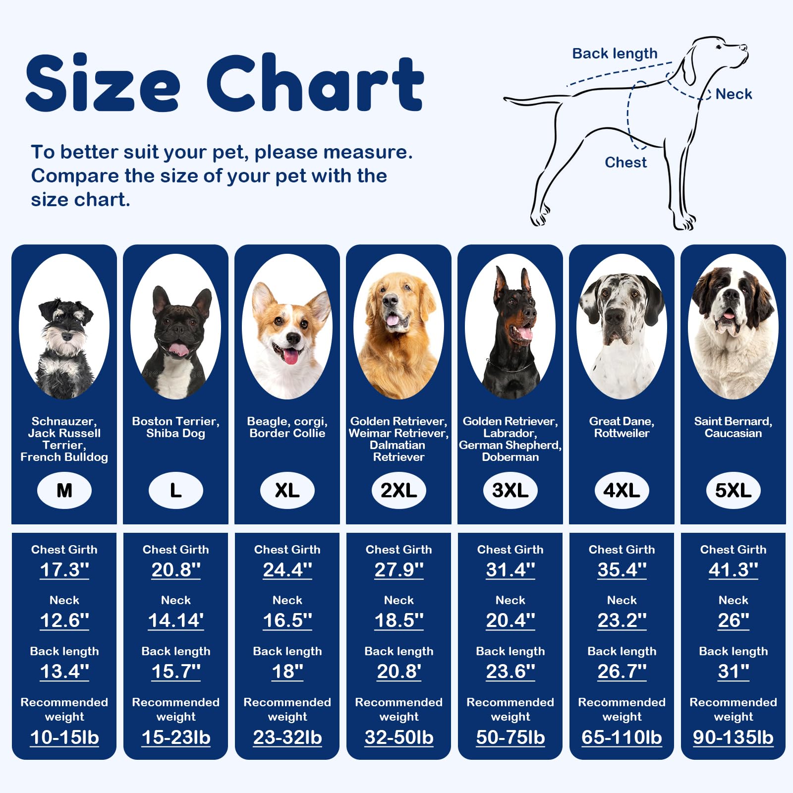 OUOBOB Large Dog Sweatshirt, Turtleneck Thick Warm Doggie Christmas Jumper - Image 3