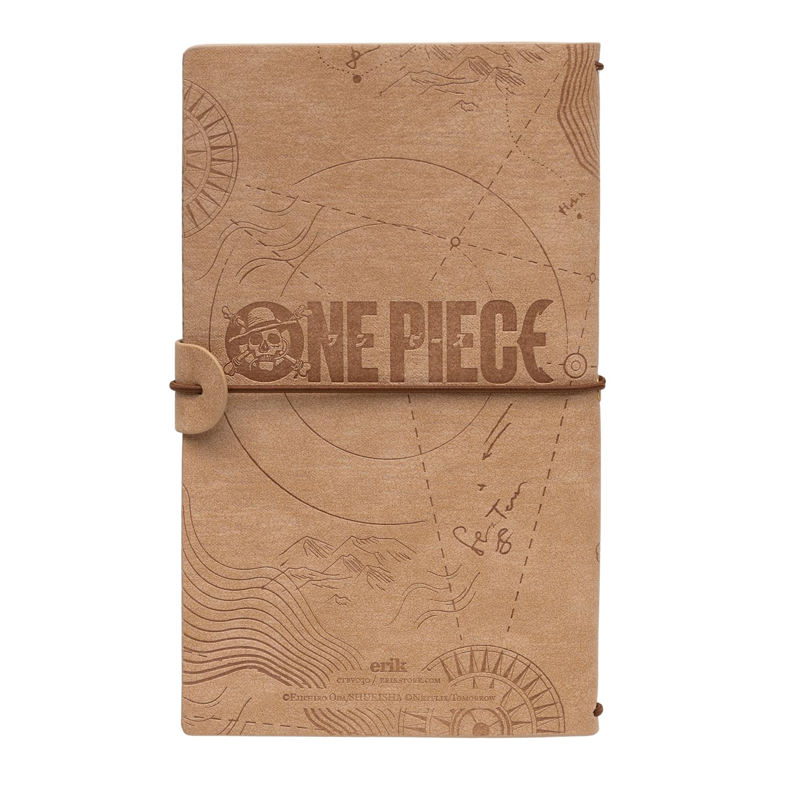 Grupo Erik Dziennik podróżny do samodzielnego zapisywania Netflix One Piece Bullet Journal Notted, skórzany (syntetyczny), dziennik dla dorosłych, dzieci, notatnik, mały szkicownik