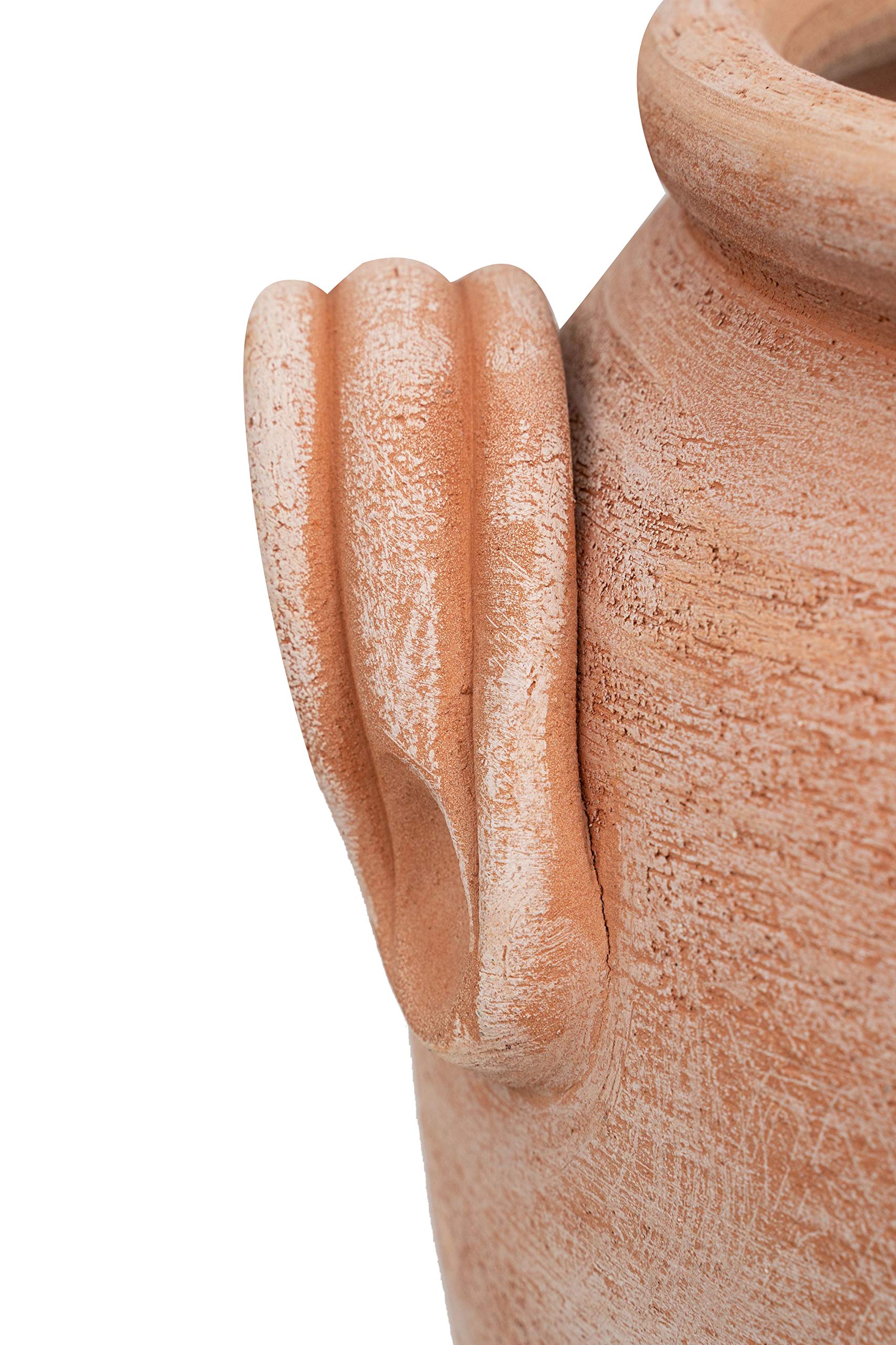 Biscottini Orcio in terracotta toscana 46x34x36 cm | Vaso terracotta Made in Italy | Giara terracotta da esterno