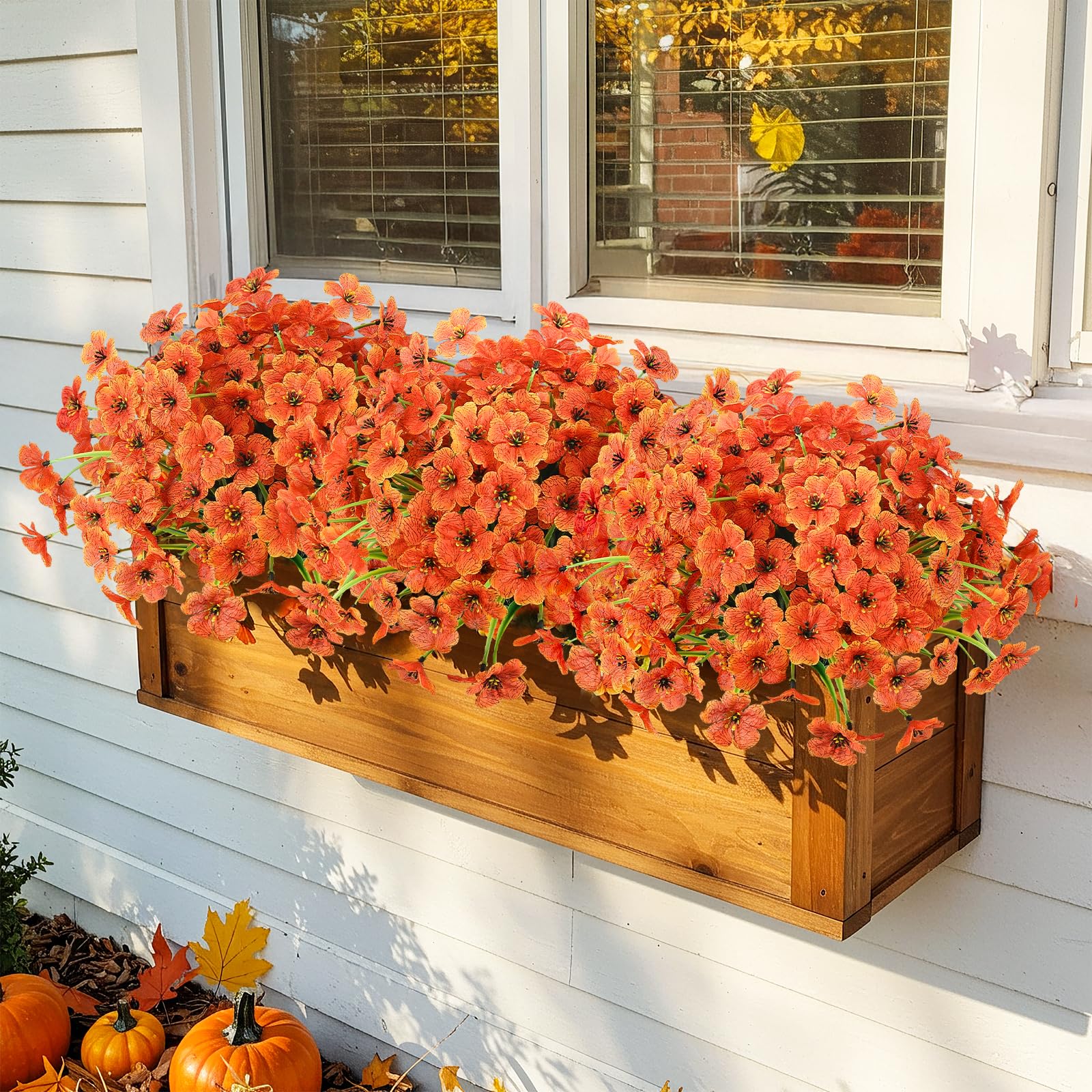 N&T NIETING Lot de 6 bouquets de fleurs artificielles pour balcon, résistantes aux UV, aux intempéries, pour la maison, le jardin, le balcon, l 'intérieur et l'extérieur N&T NIETING Lot de 6 bouquets de fleurs artificielles pour balcon, résistantes aux UV, aux intempéries, pour la maison, le jardin, le balcon, l 'intérieur et l'extérieur
