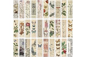Vintage Natural Style Butterfly Flower Plant Bookmarks