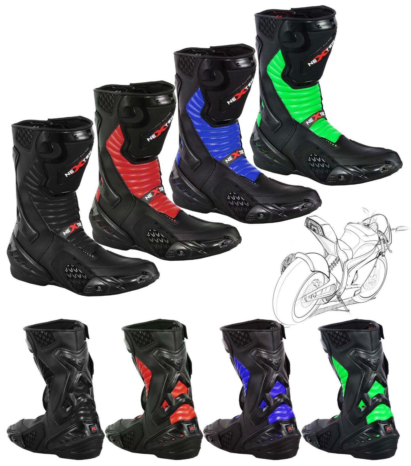 nextek motorcycle boots