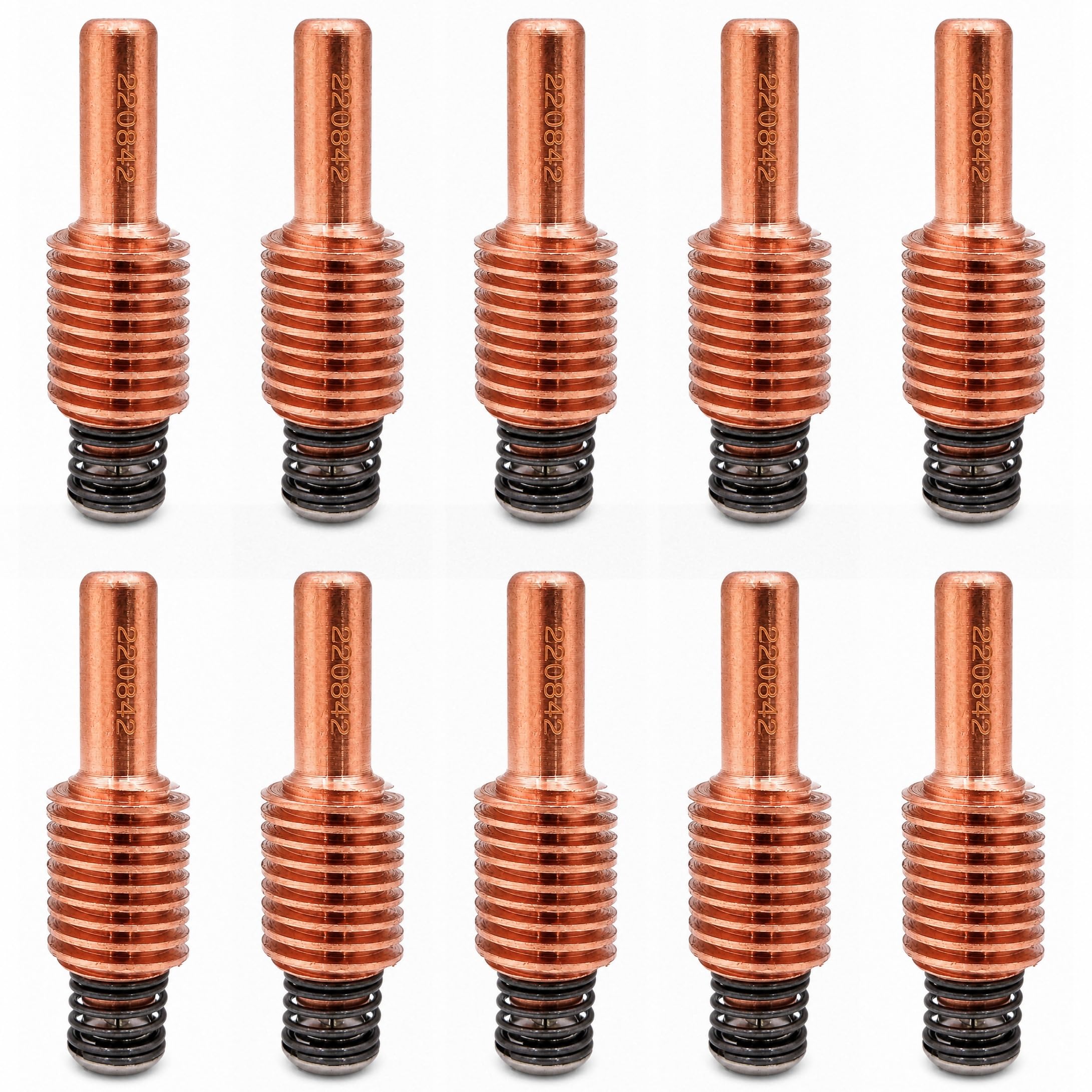 Electrodo 220842 cortador de plasma accesorio pieza de repuesto para Hypertherm Powermax 65 85 105 piezas de desgaste Set 1, 5 o 10 piezas (10)