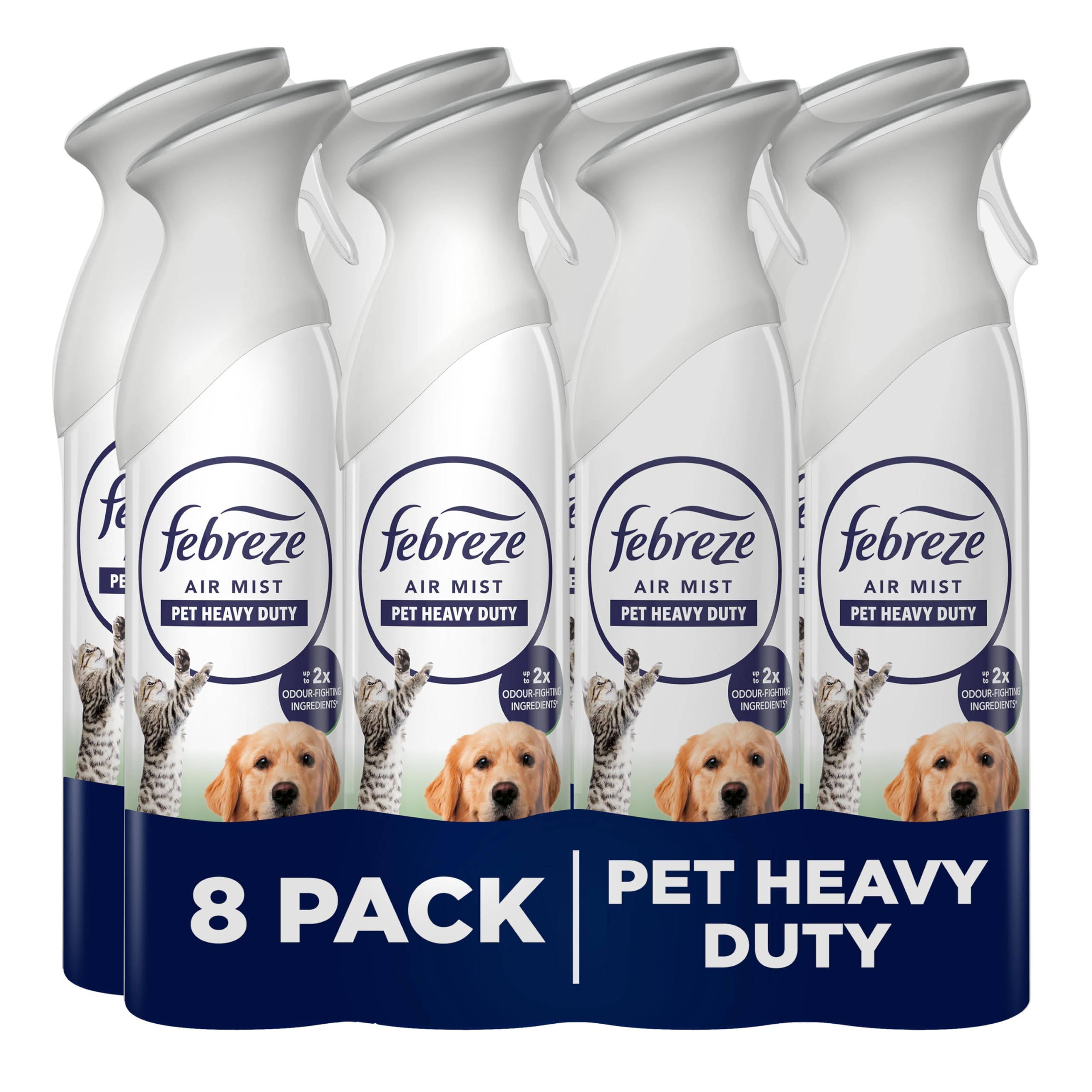 Air Freshener Spray, 185ML X 8 (1480ML), Pet Odour Eliminator Room Spray, Leaves A Fresh Scent