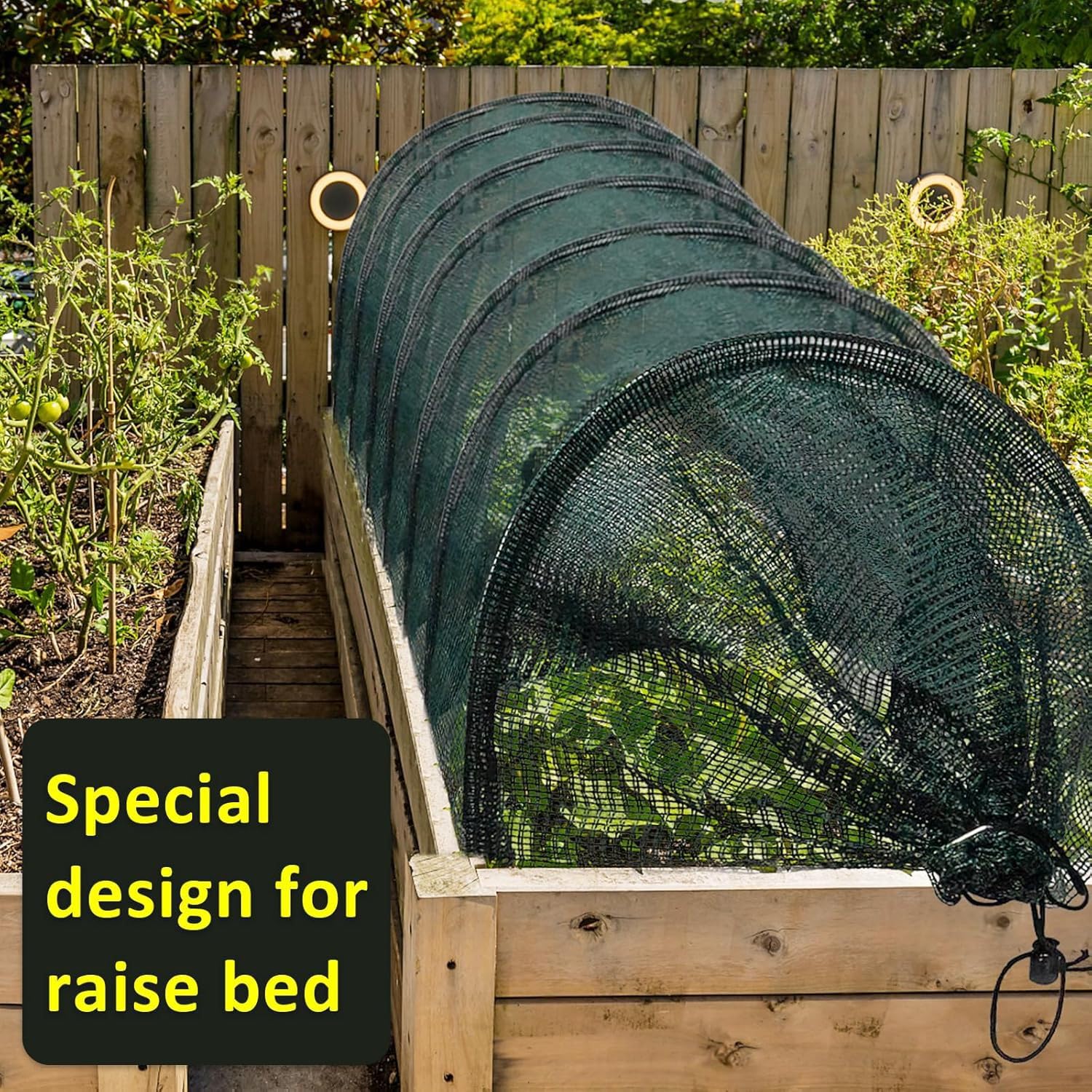 Tunnel de Jardin en Maille, Tunnel de Plantation agricole, 300 x 45 x 45 cm, Résistant au Gel, Protection Contre Les intempéries pour Jardin Potager Protection Contre Le Gel Serre