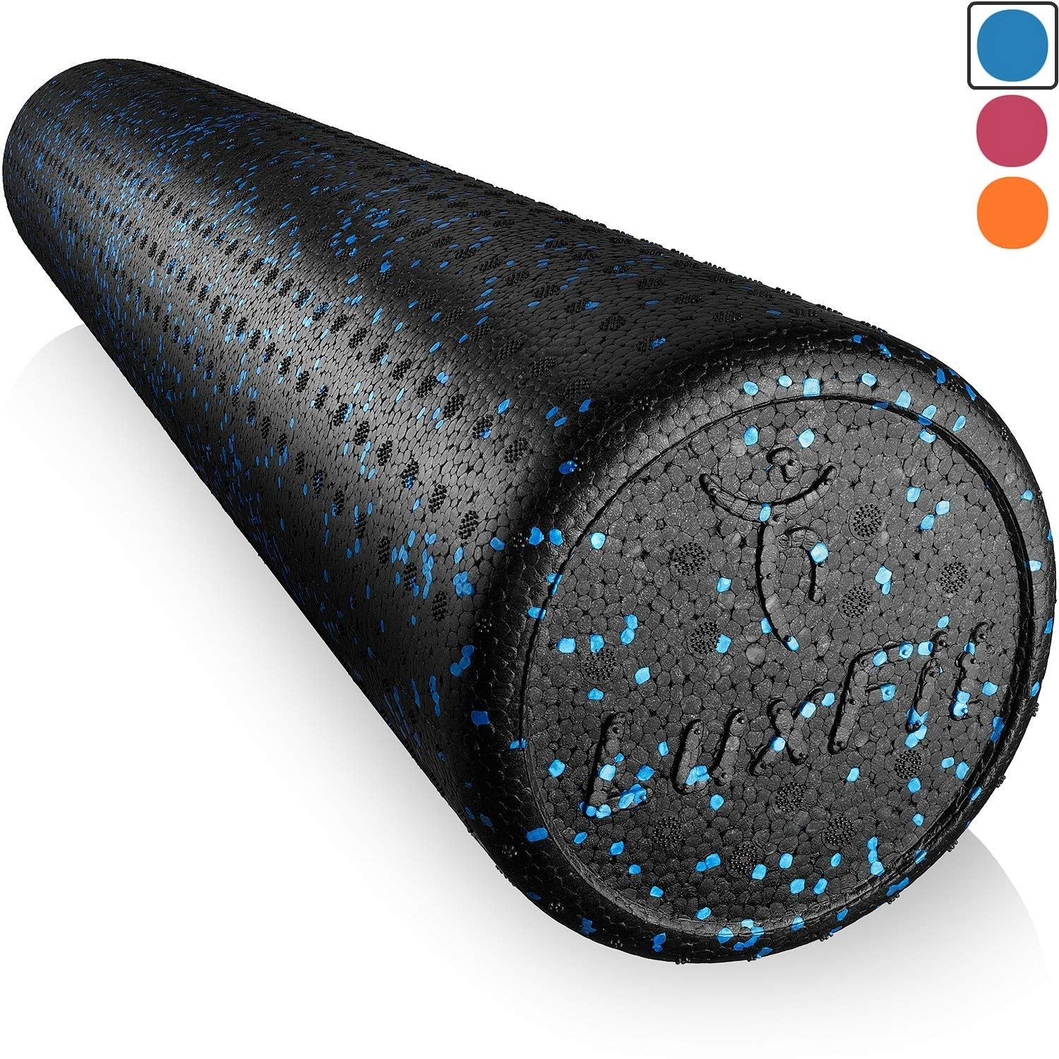 Foam Roller, LuxFit Speckled Foam Rollers for Muscles '3 Year Warranty' Extra Firm High Density