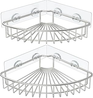 HEETA 2-Pack Corner Shower Caddy, Wall Mounte...,