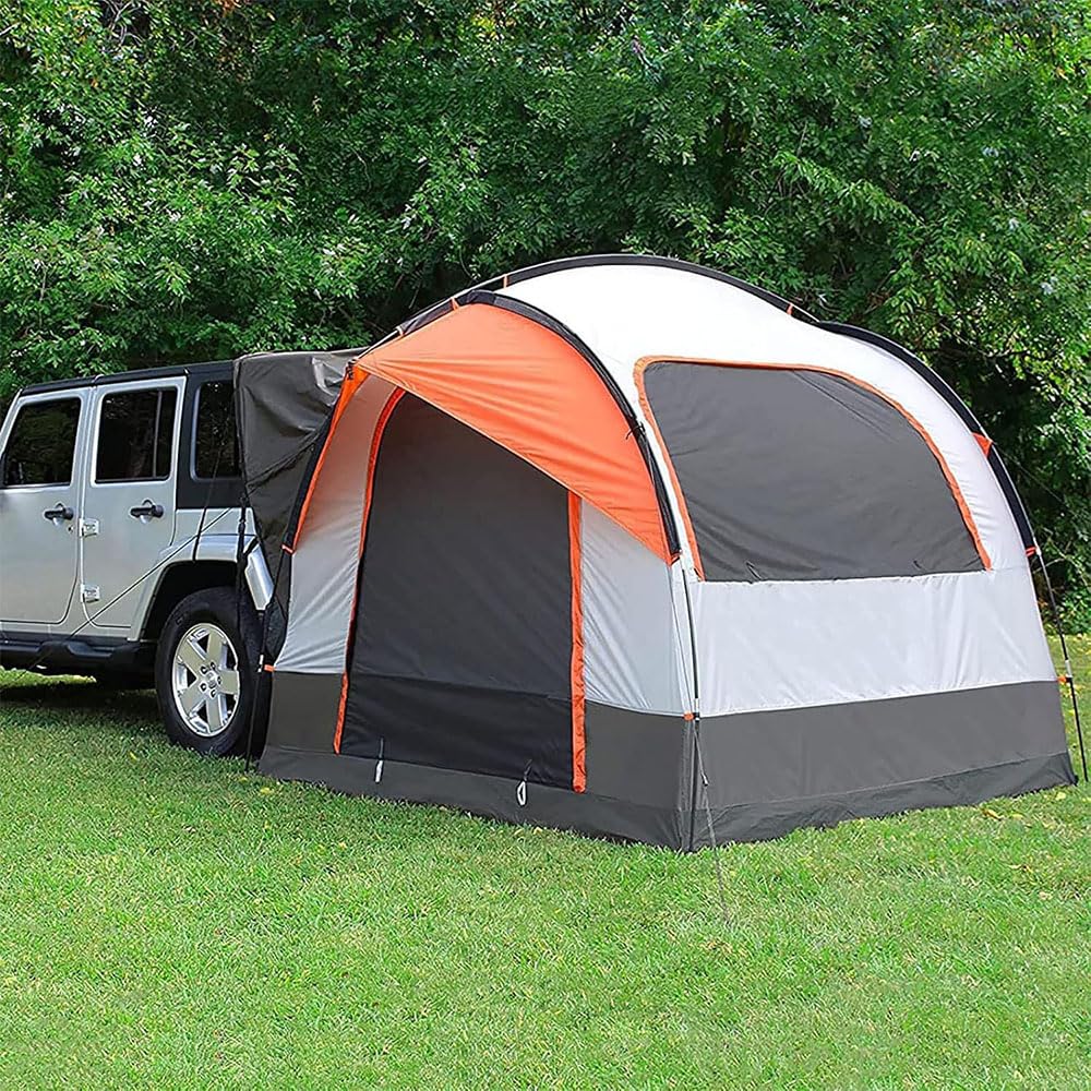 zelt für dacia duster AALXF Heckzelt Auto 2013-2025, für 4-6 Personen, Autozelt Heckklappe, Wasserdicht Autozelt Familienzelt Festivalzelt für Auto Reise Camping Sport & Freizeit Size:24