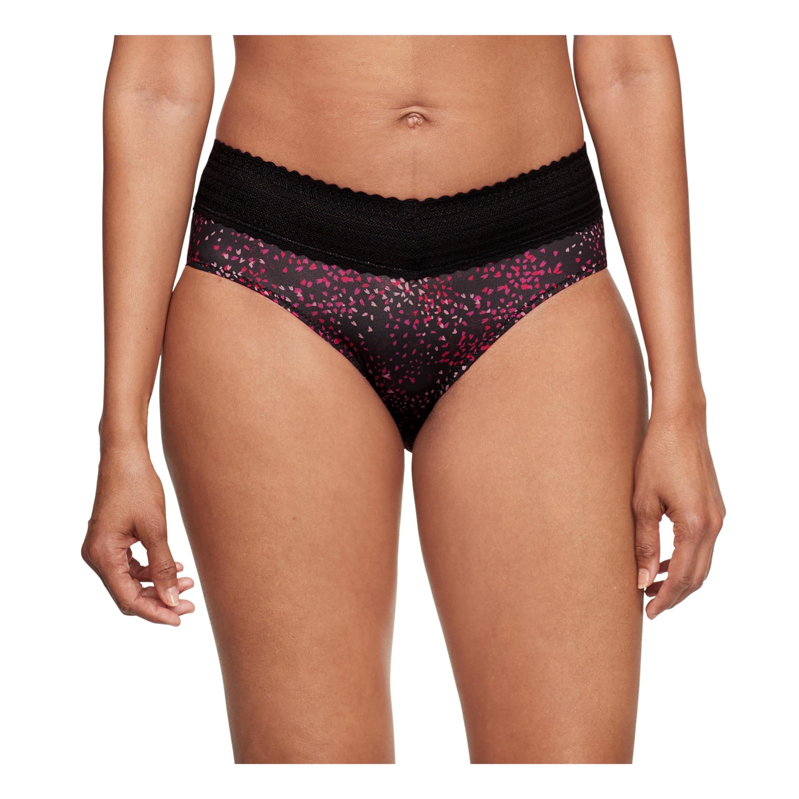 Warner's Women's No Pinching, No Problem Dig-Free Comfort Waist with Lace Microfiber Hipster 5609j